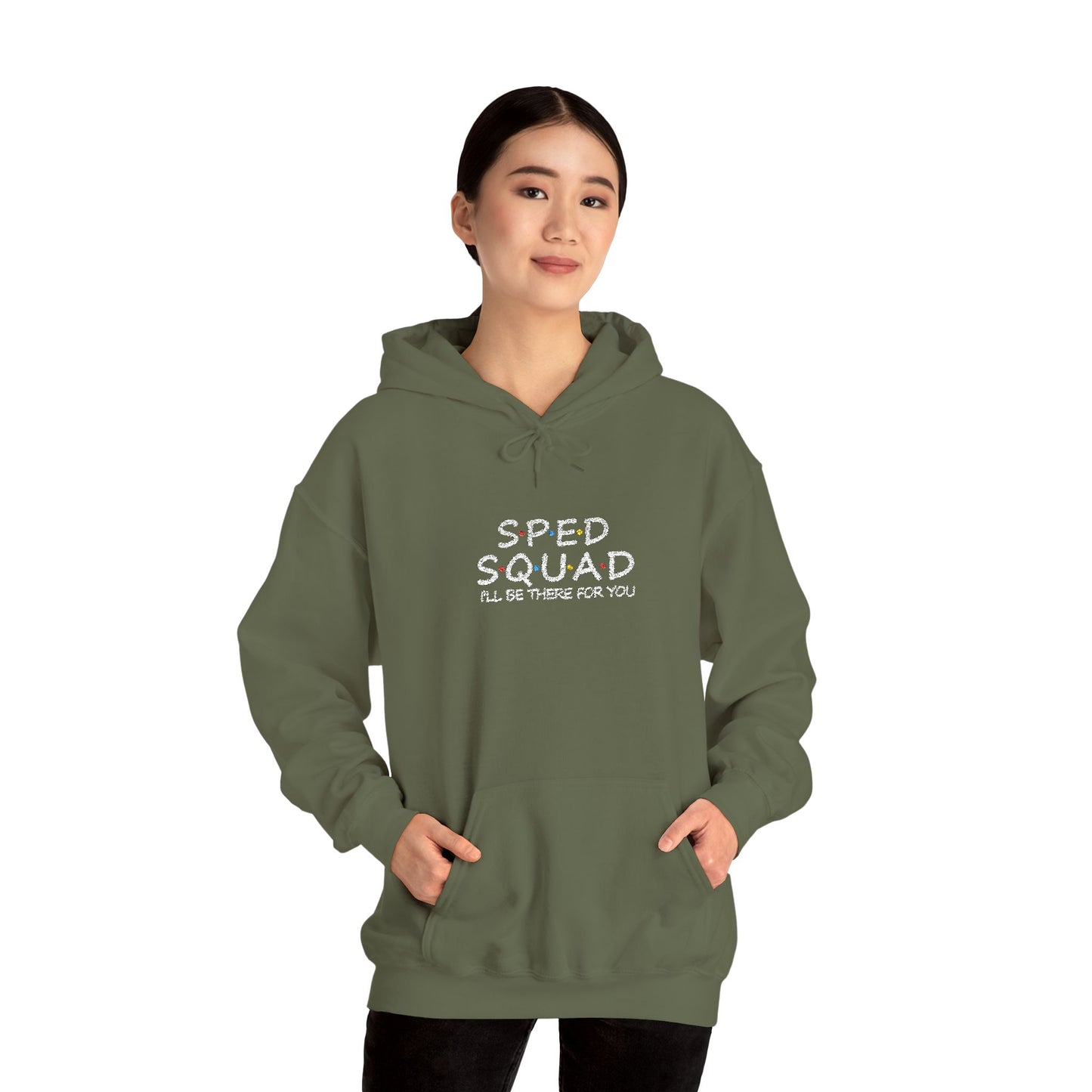 Sped Squad Embroidered Unisex Heavy Blend™ Hooded Sweatshirt