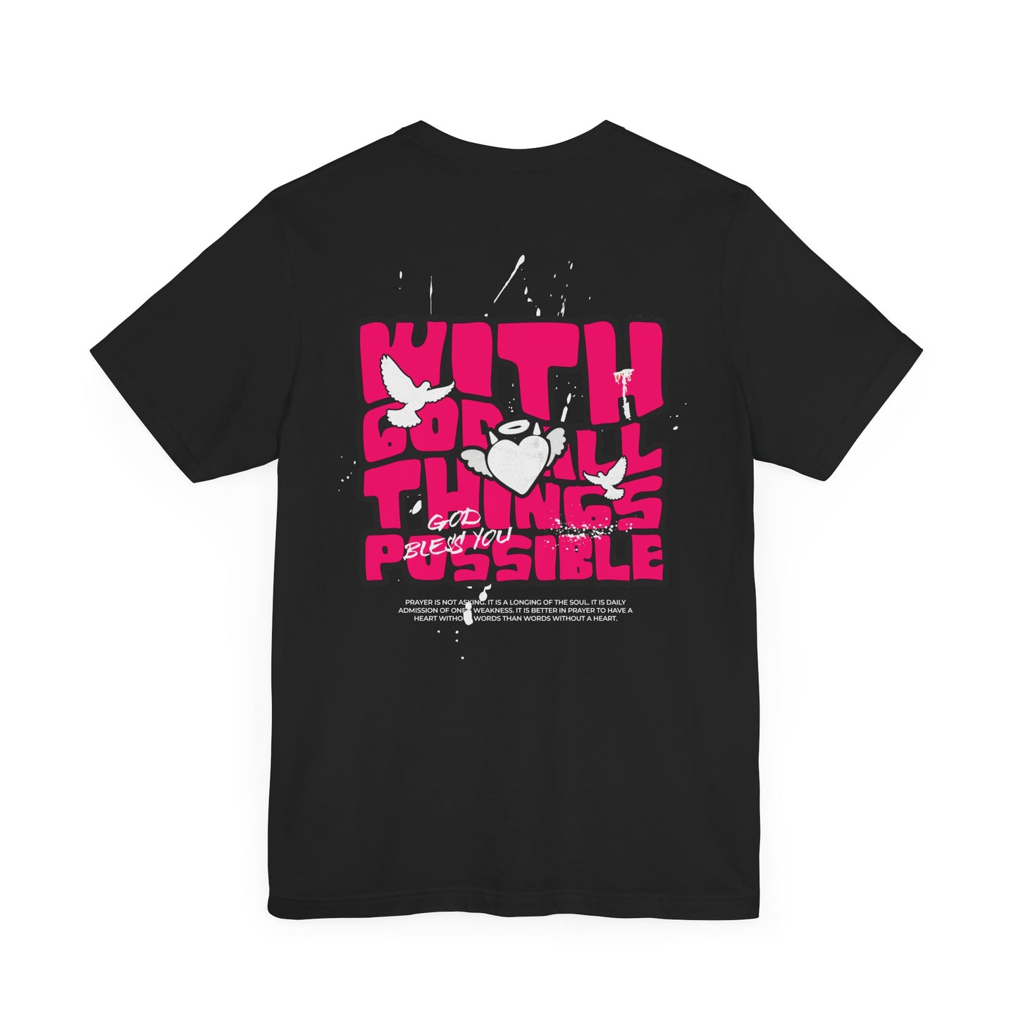 With God Things are possible Unisex Jersey Short Sleeve Tee