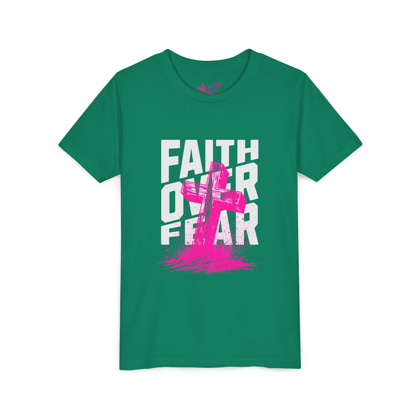 Youth Faith Over Fear Short Sleeve Tee