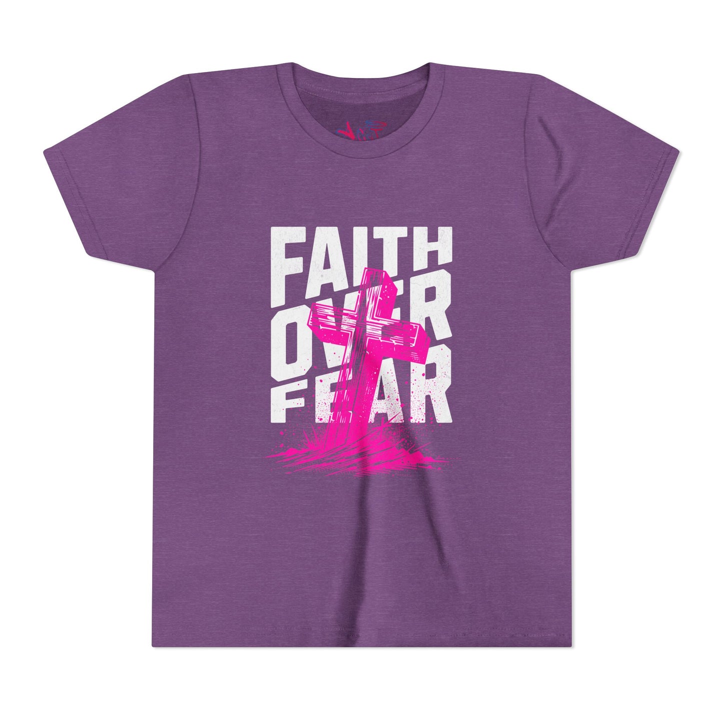 Youth Faith Over Fear Short Sleeve Tee