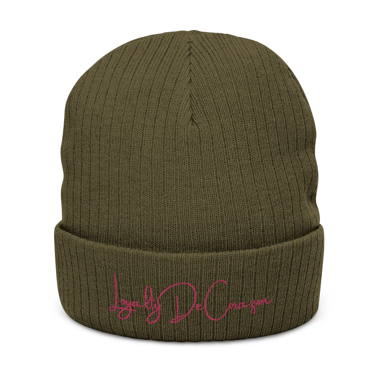 LDC Ribbed Knit Beanie (Embroidery)