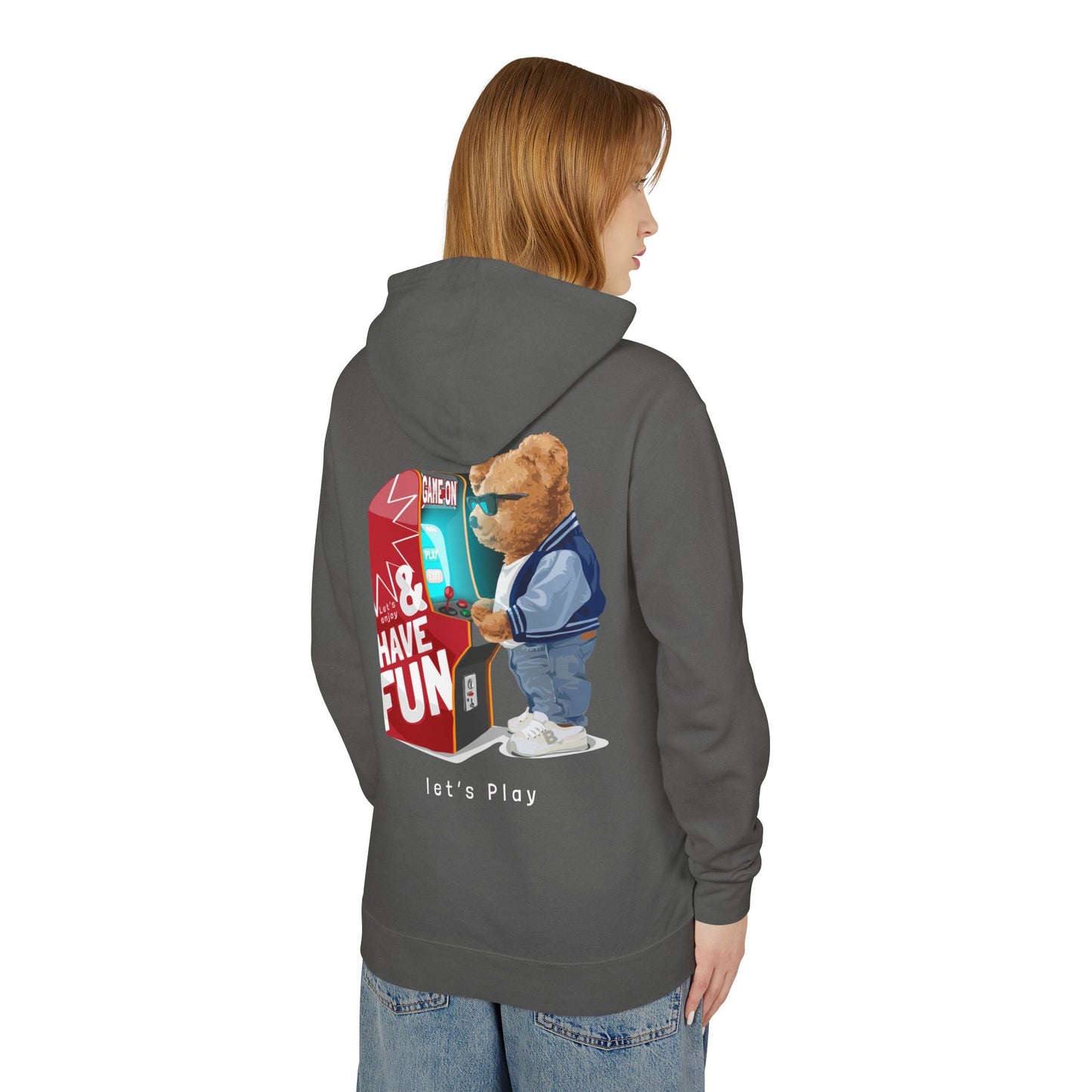 Game on Adult Unisex Lightweight Hooded Sweatshirt