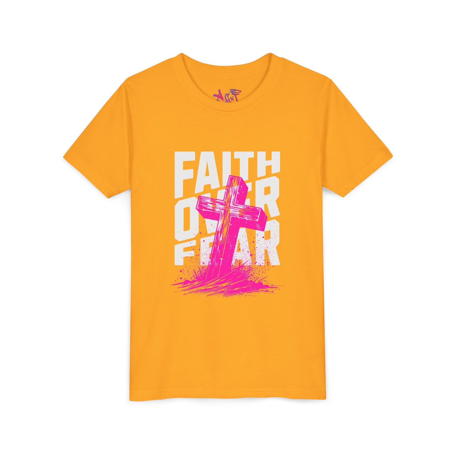 Youth Faith Over Fear Short Sleeve Tee