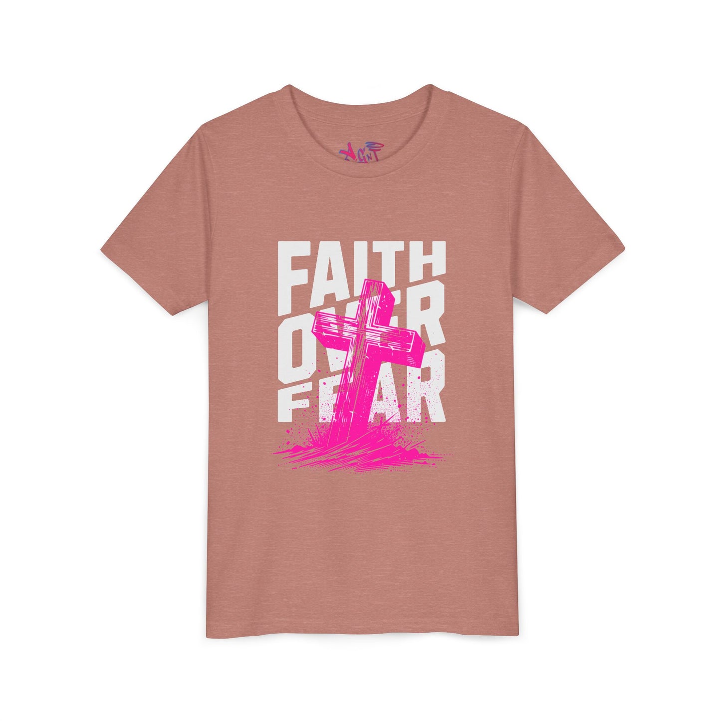 Youth Faith Over Fear Short Sleeve Tee