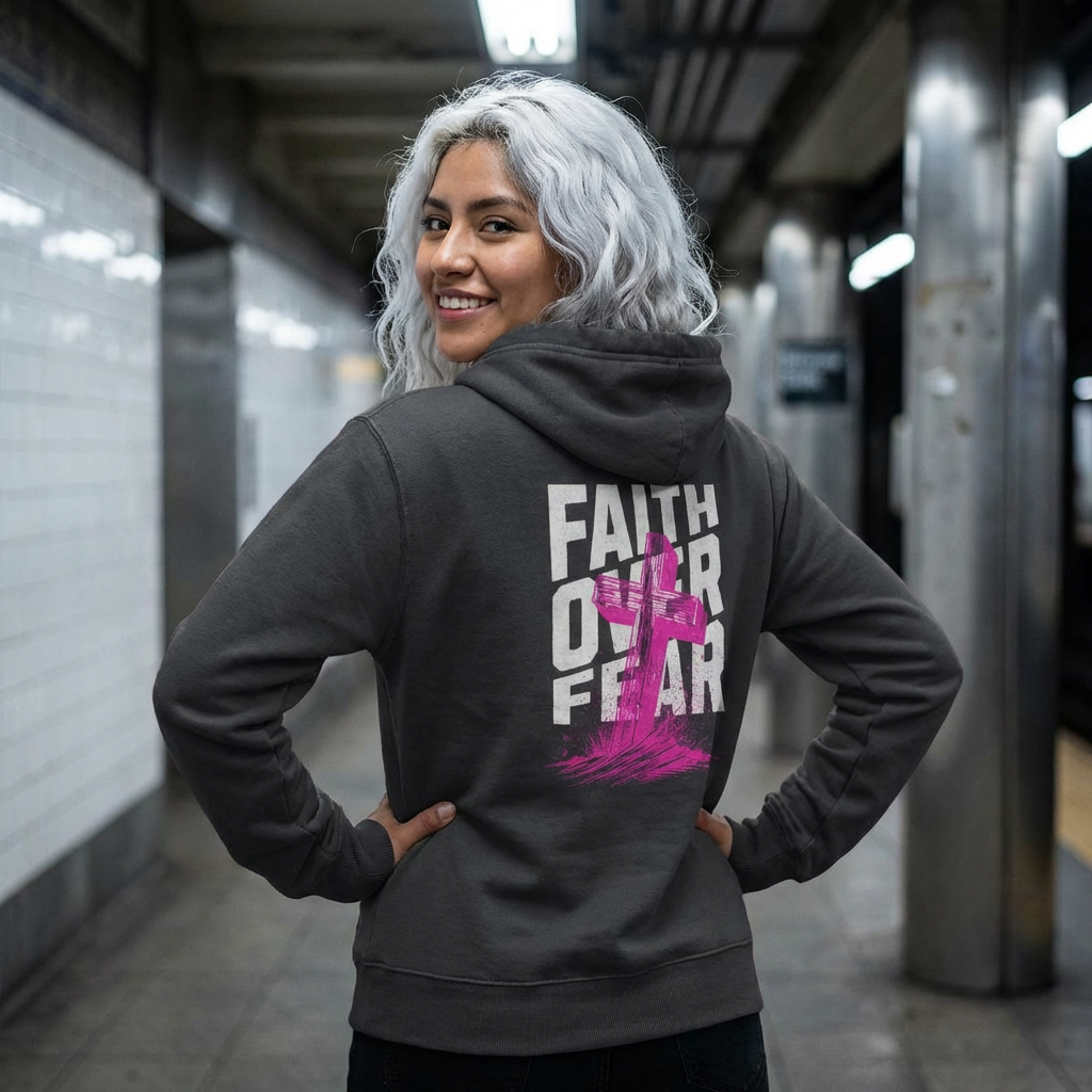Faith Over Fear Full Orig. Men's NUBLEND® Hooded Sweatshirt