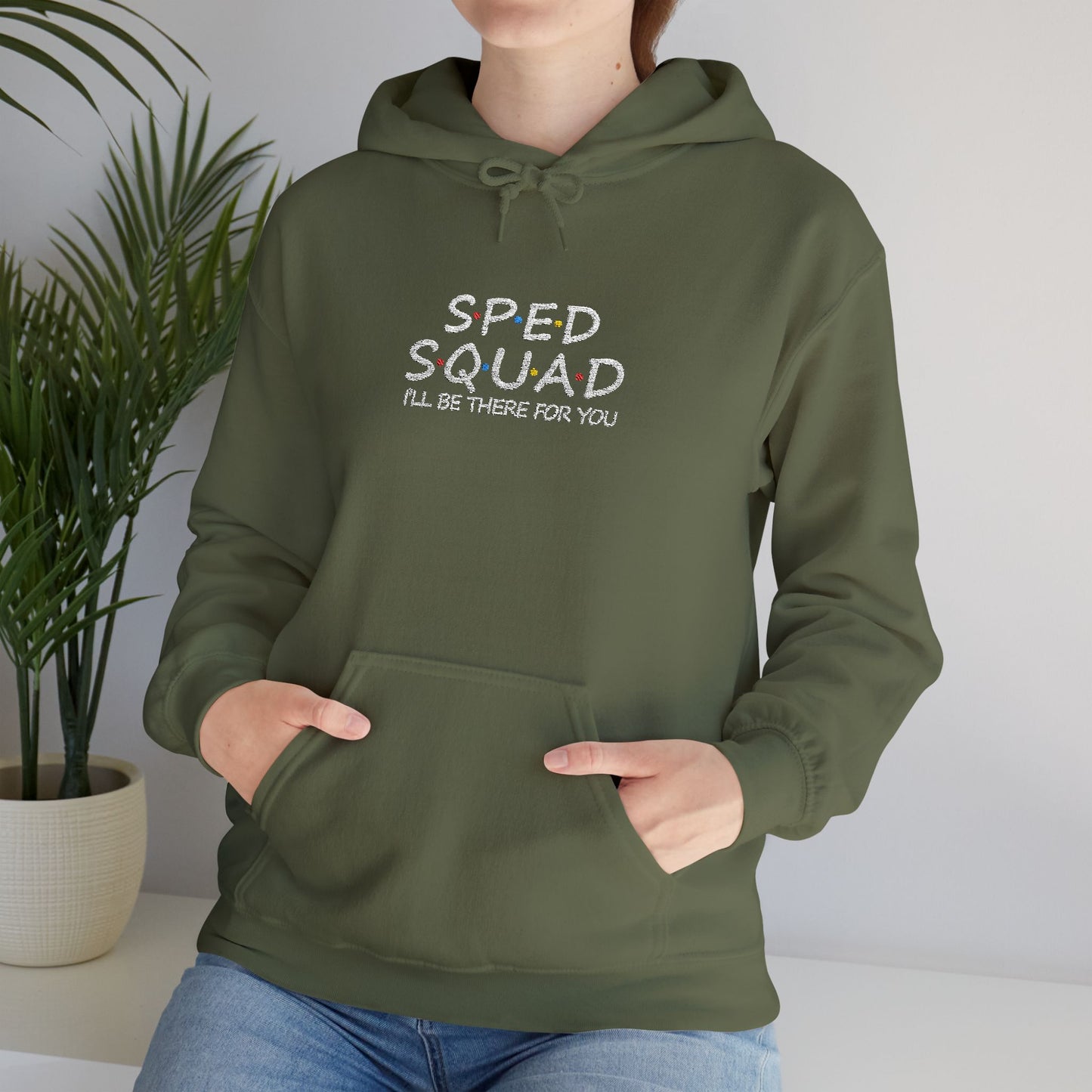 Sped Squad Embroidered Unisex Heavy Blend™ Hooded Sweatshirt
