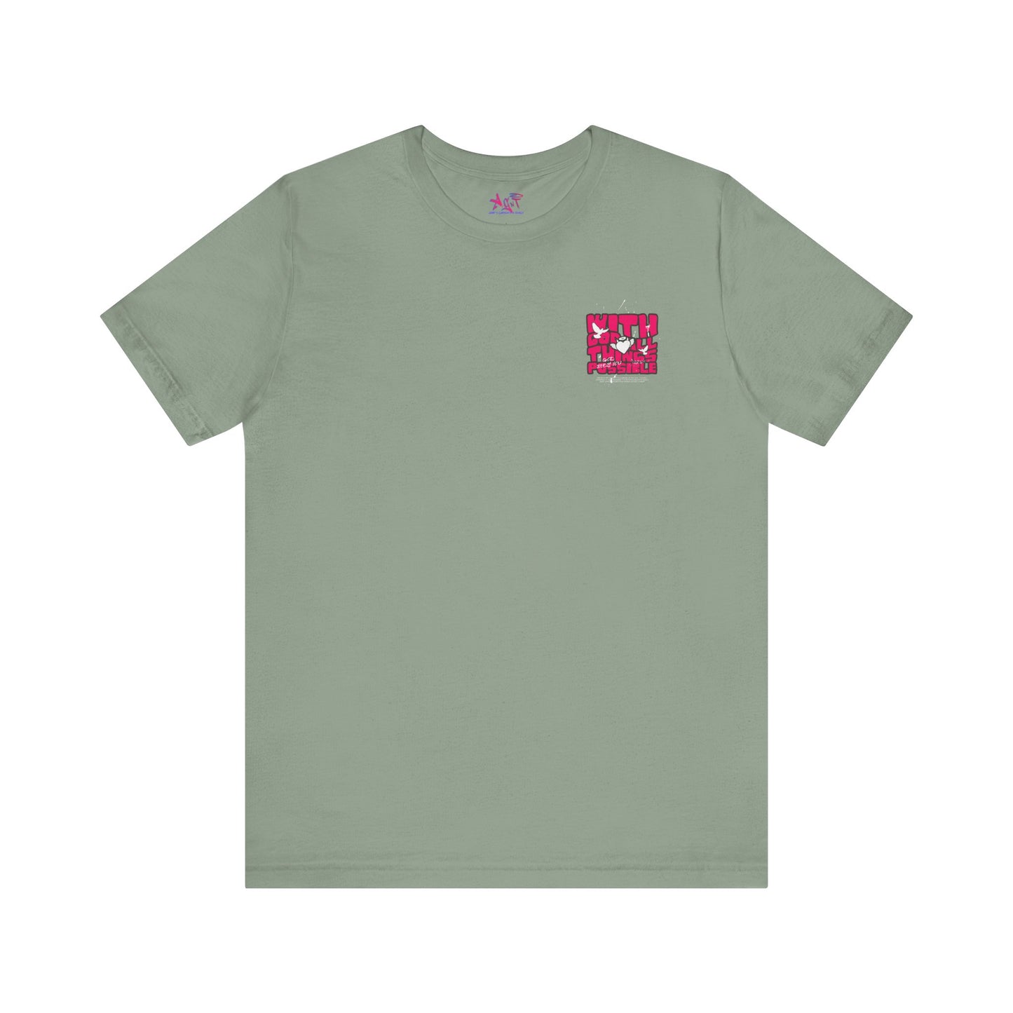 With God Things are possible Unisex Jersey Short Sleeve Tee