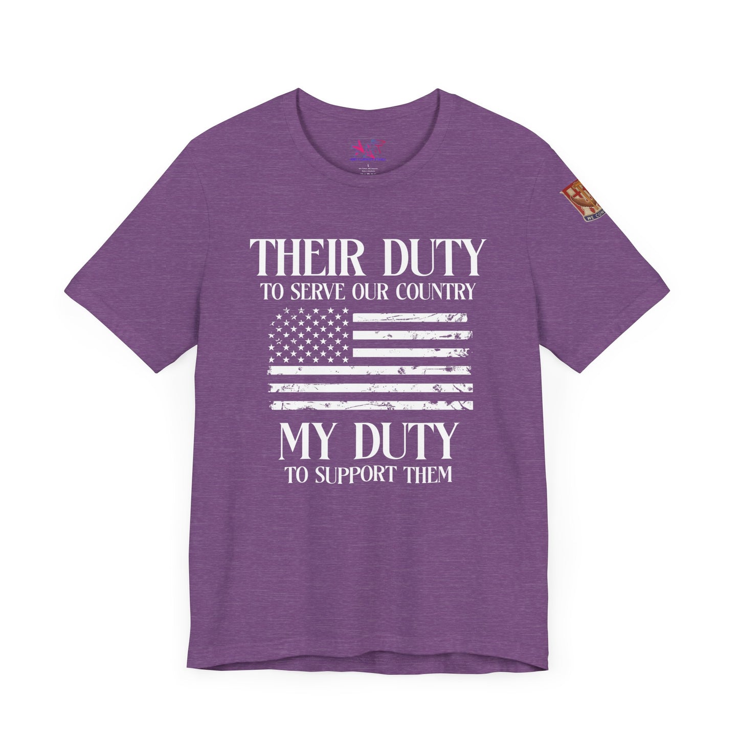 Their Duty to Serve Unisex Jersey Short Sleeve Tee Darker color shirts
