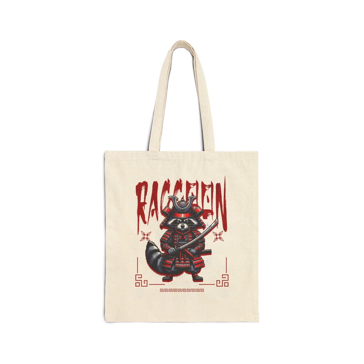 Raccoon Cotton Canvas Tote Bag