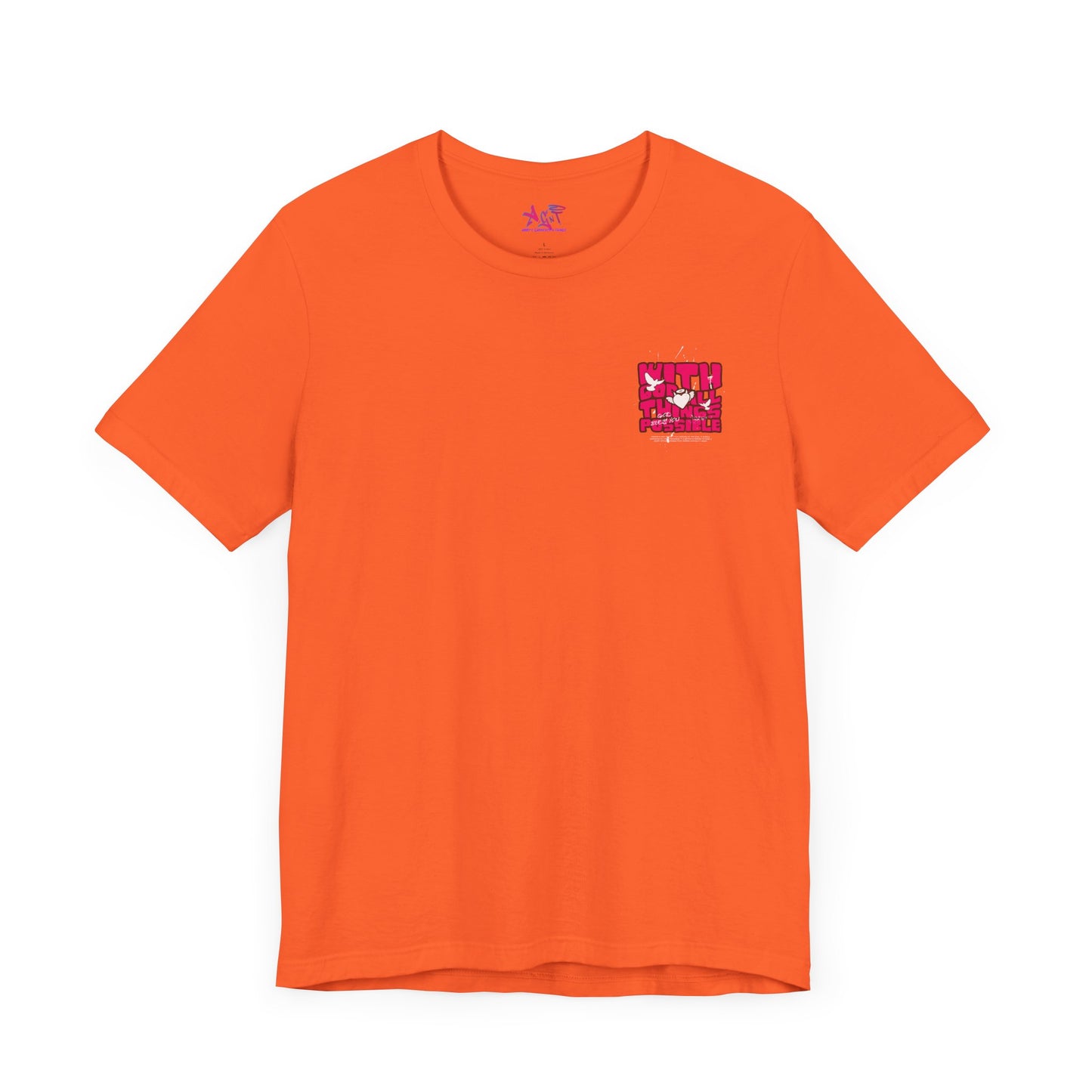 With God Things are possible Unisex Jersey Short Sleeve Tee
