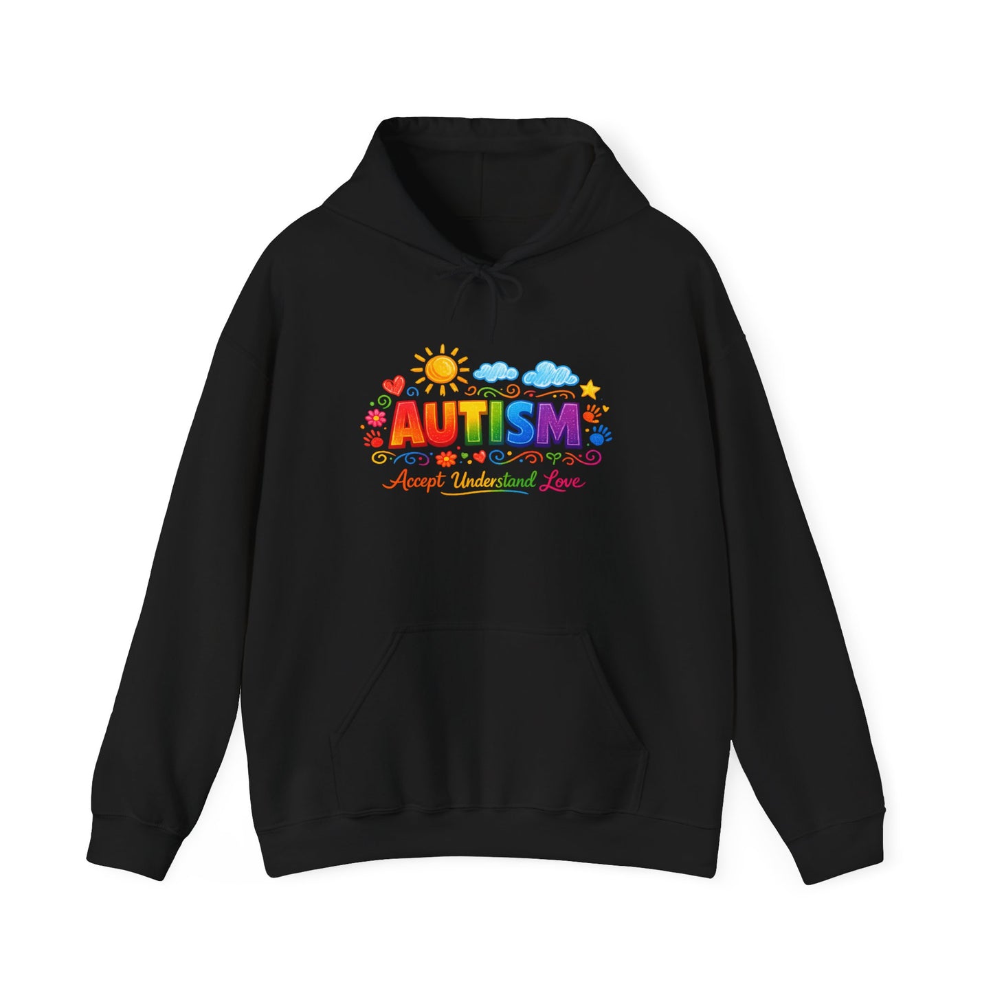 Autism Love Unisex Heavy Blend™ Hooded Sweatshirt