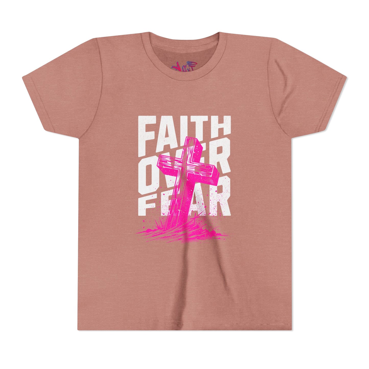 Youth Faith Over Fear Short Sleeve Tee