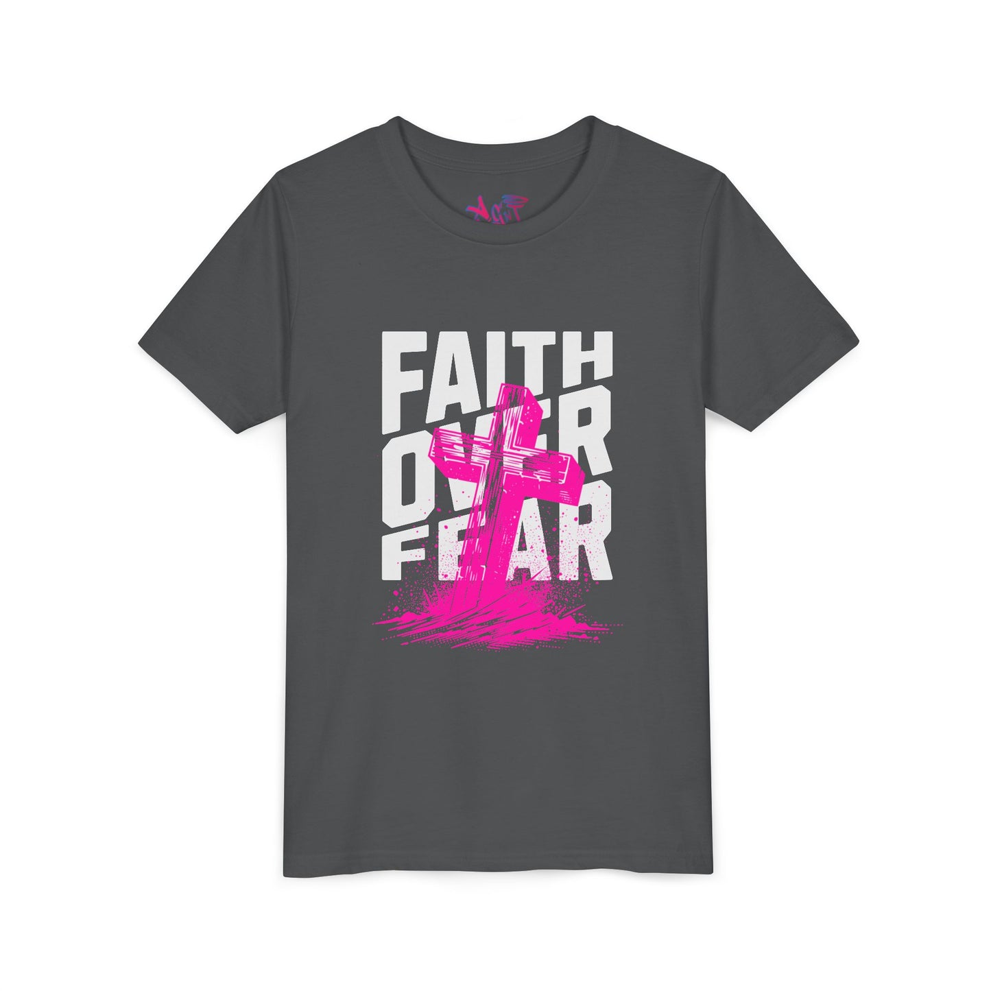 Youth Faith Over Fear Short Sleeve Tee