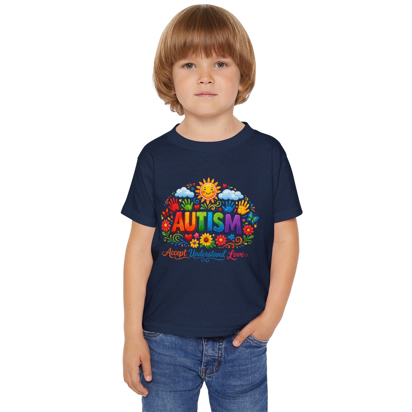 Autism Awareness Love Heavy Cotton™ Toddler T-shirt
