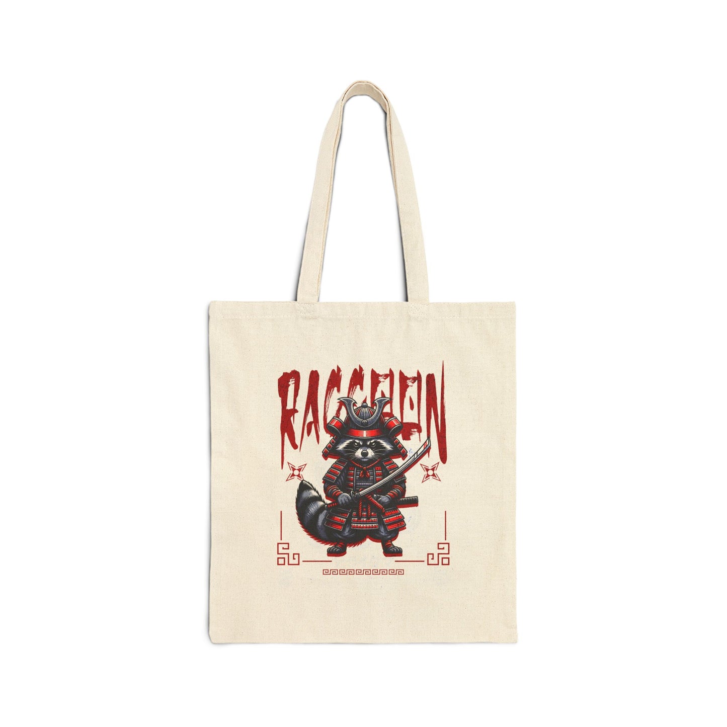 Raccoon Cotton Canvas Tote Bag