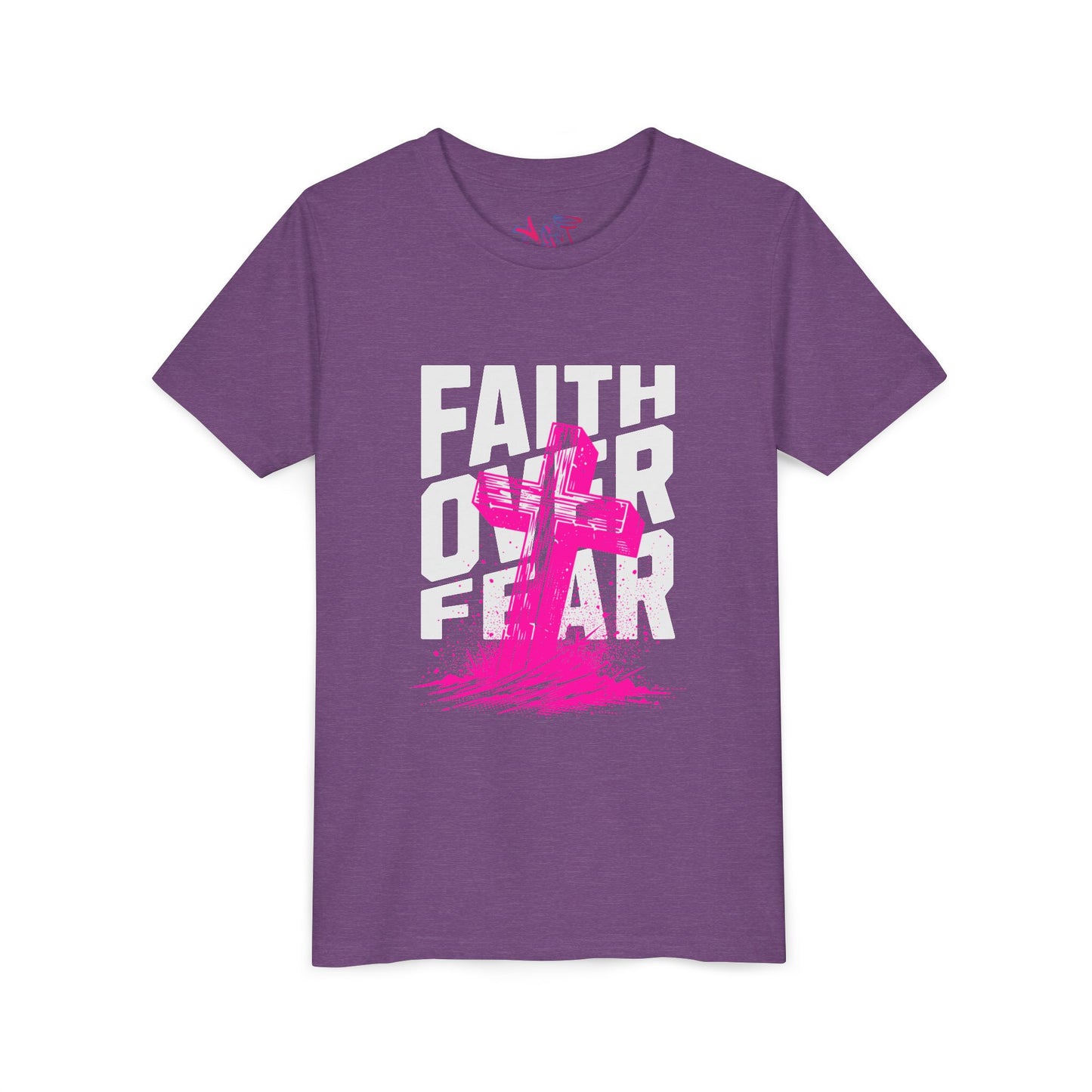 Youth Faith Over Fear Short Sleeve Tee