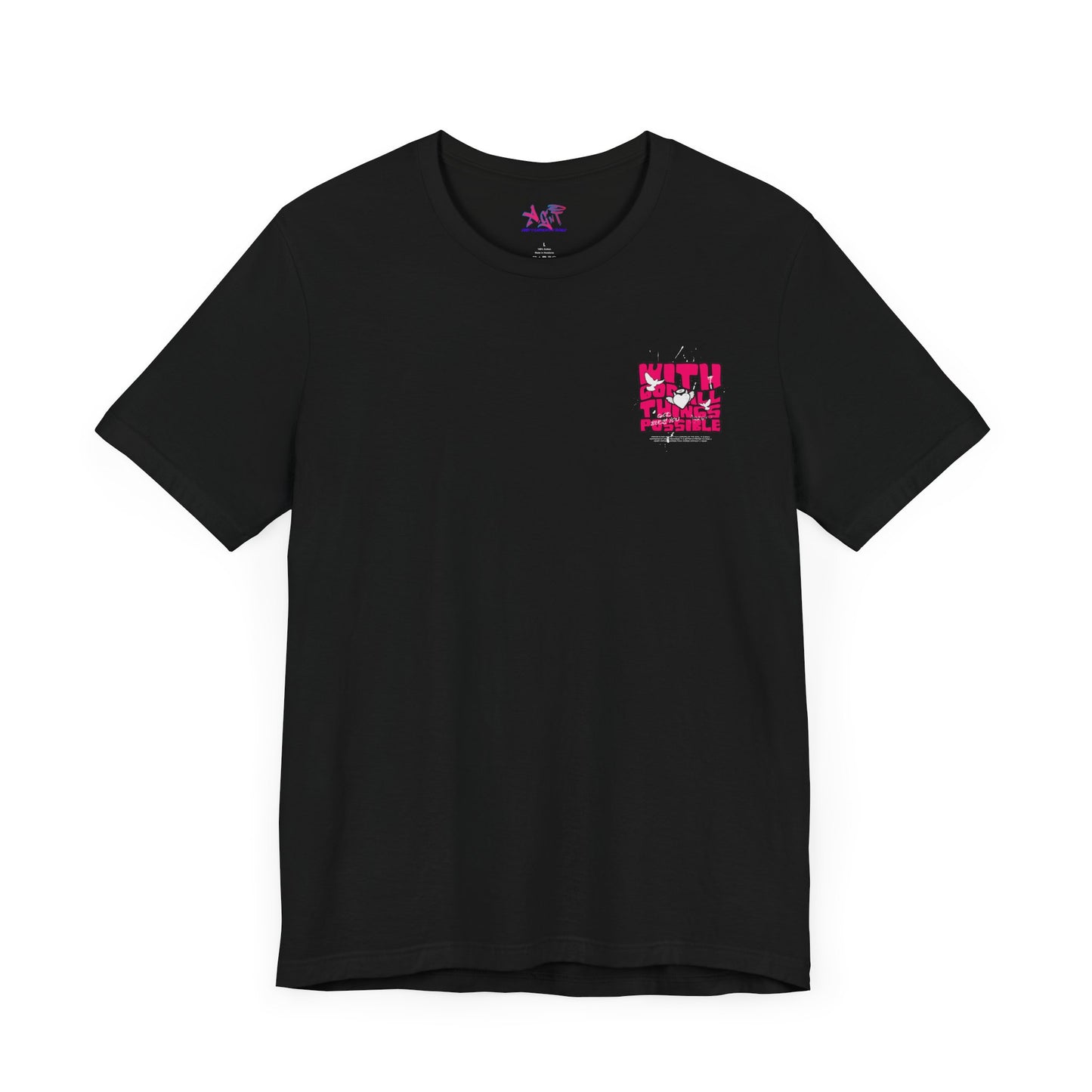 With God Things are possible Unisex Jersey Short Sleeve Tee