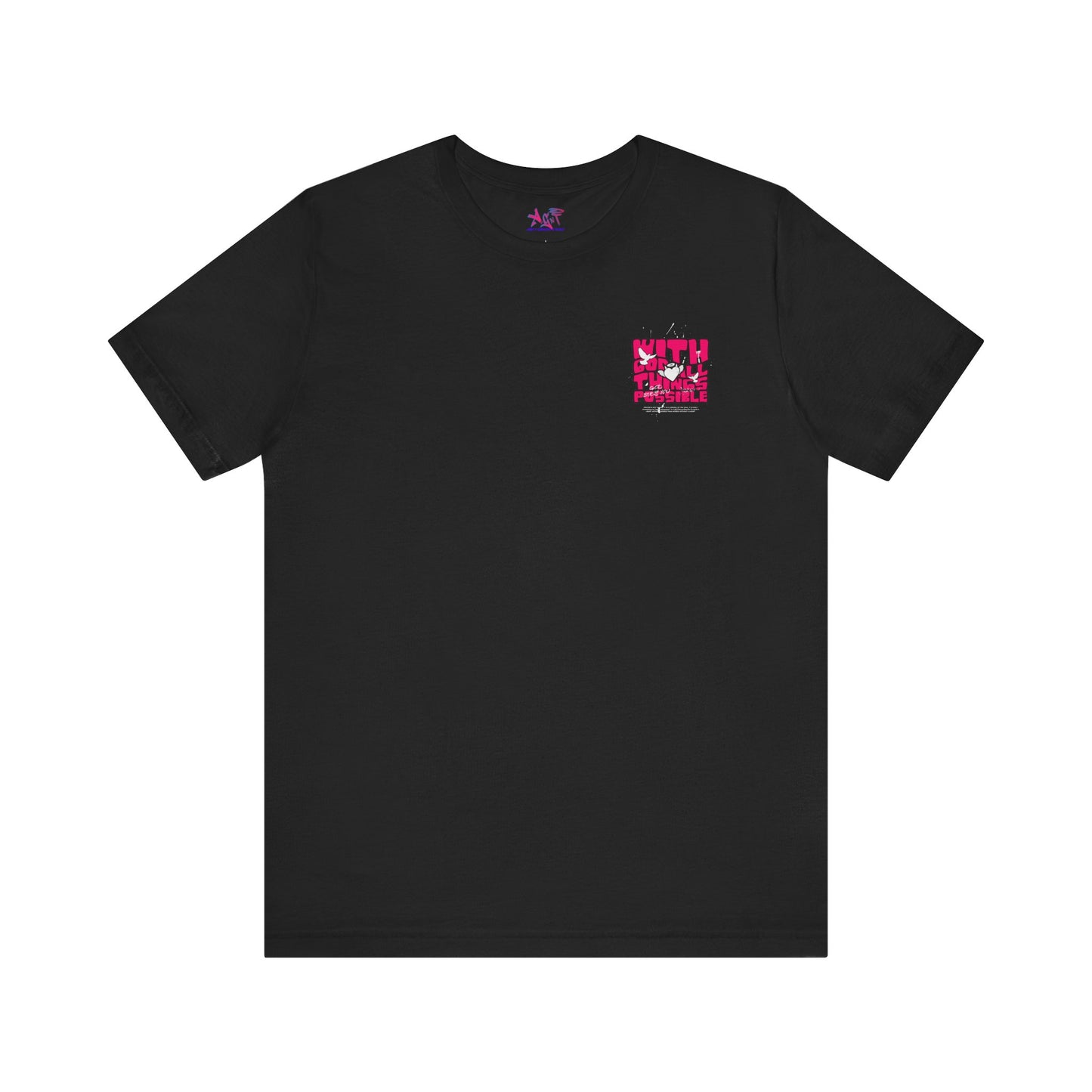 With God Things are possible Unisex Jersey Short Sleeve Tee