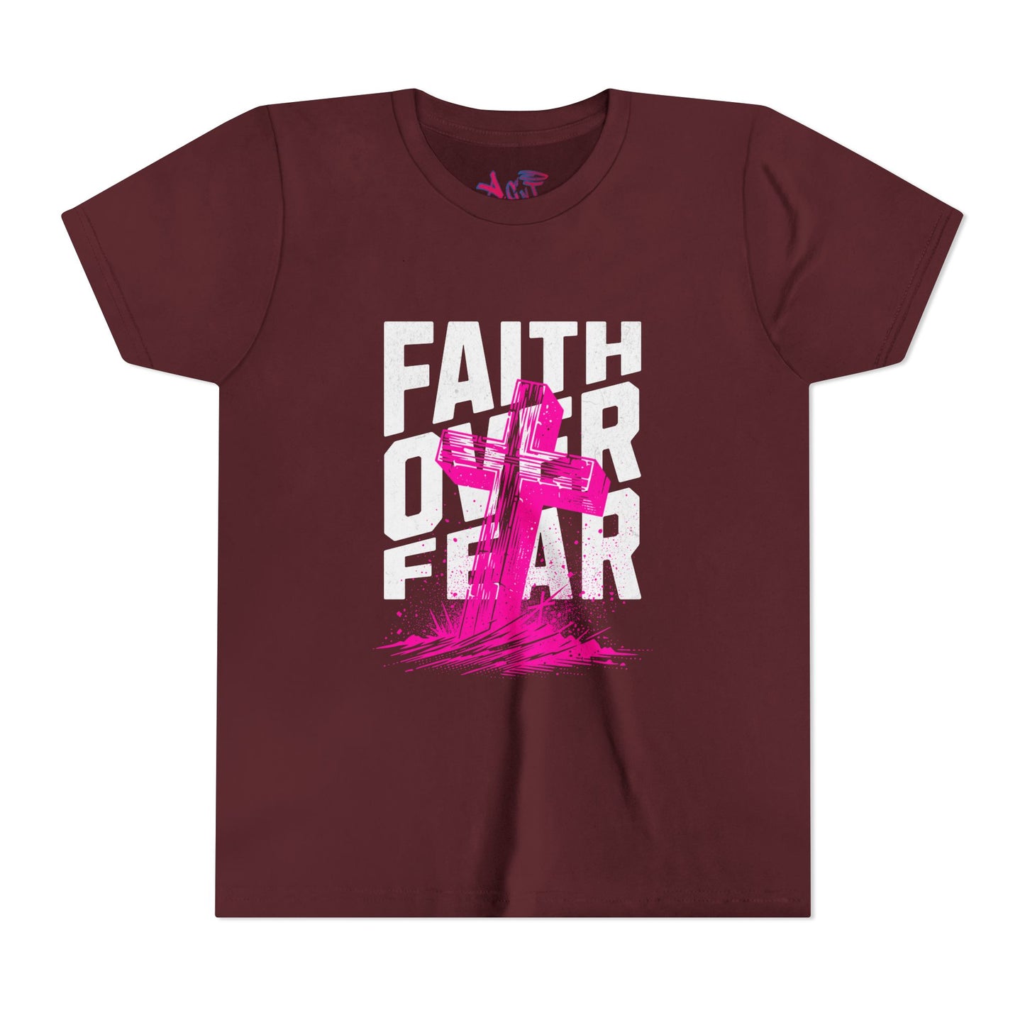 Youth Faith Over Fear Short Sleeve Tee