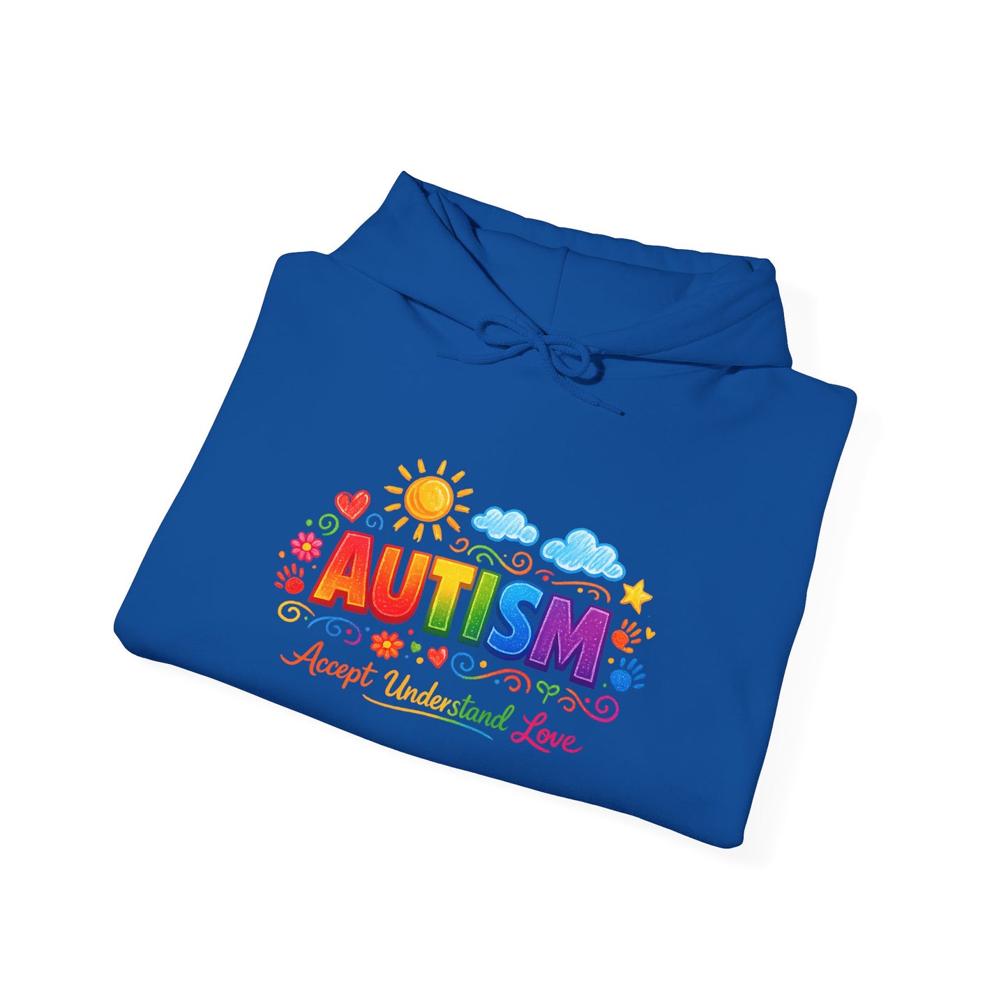 Autism Love Unisex Heavy Blend™ Hooded Sweatshirt