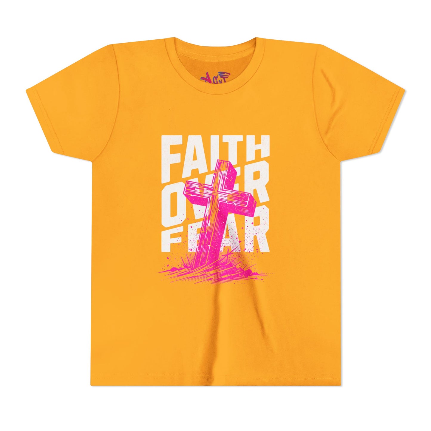 Youth Faith Over Fear Short Sleeve Tee