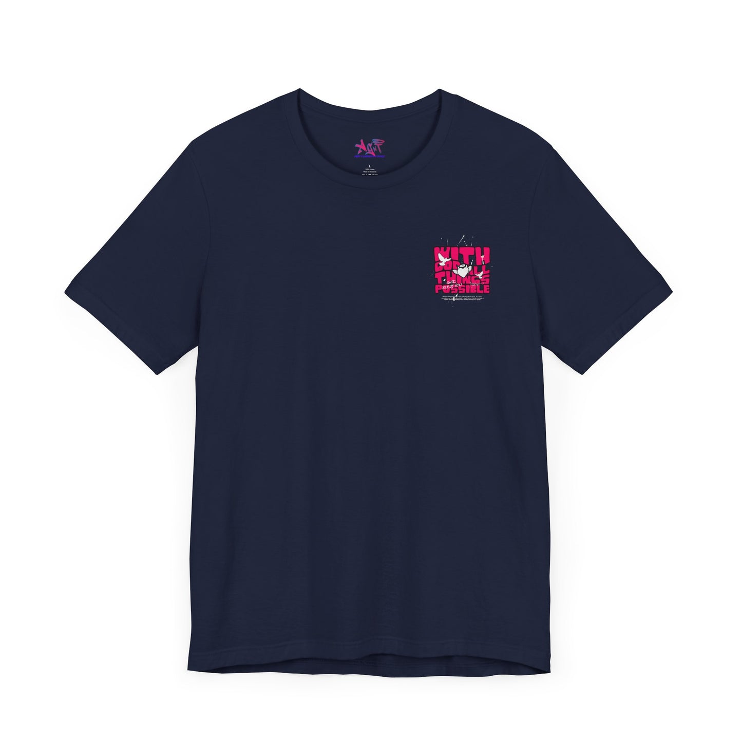 With God Things are possible Unisex Jersey Short Sleeve Tee