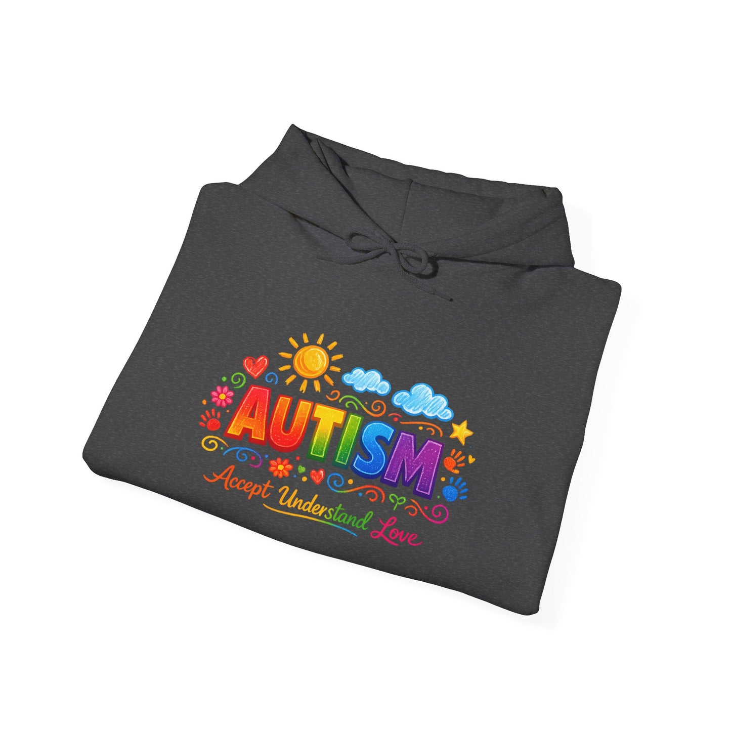 Autism Love Unisex Heavy Blend™ Hooded Sweatshirt