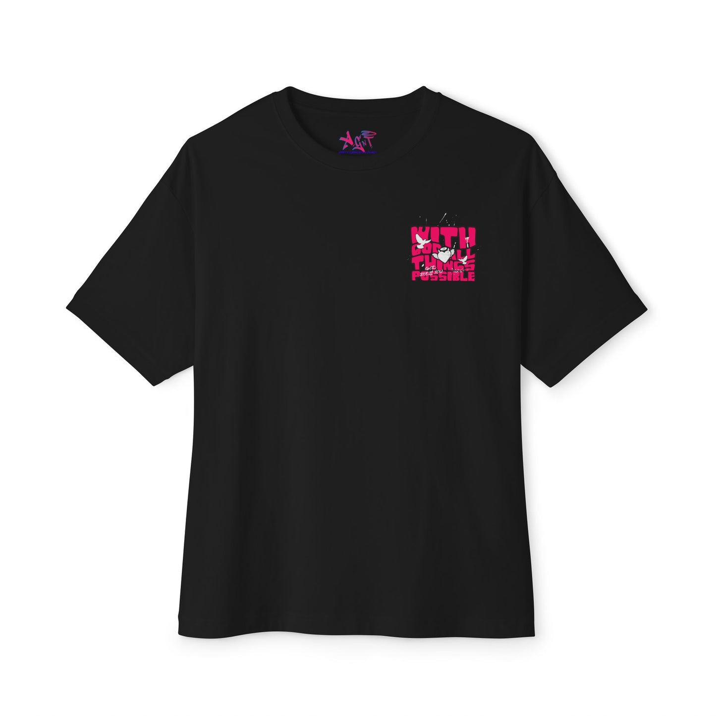 With God! Unisex Oversized Boxy Tee
