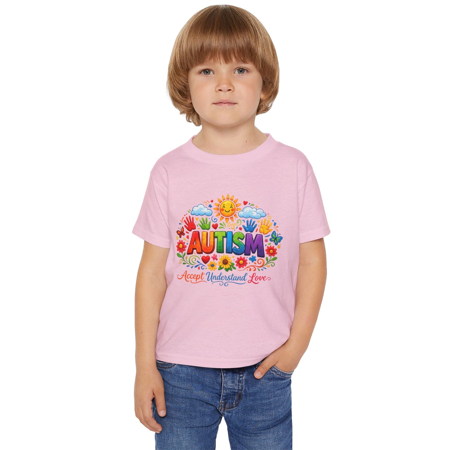 Autism Awareness Love Heavy Cotton™ Toddler T-shirt