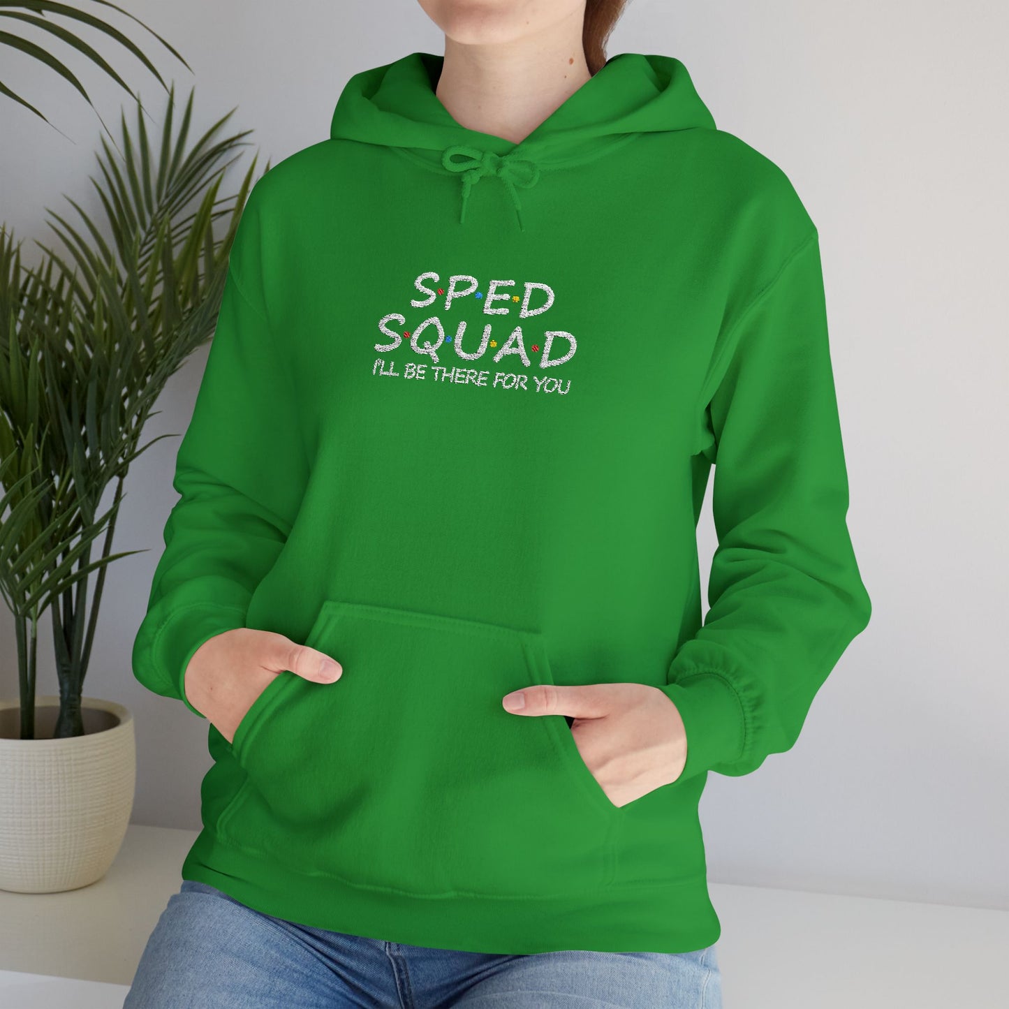 Sped Squad Embroidered Unisex Heavy Blend™ Hooded Sweatshirt