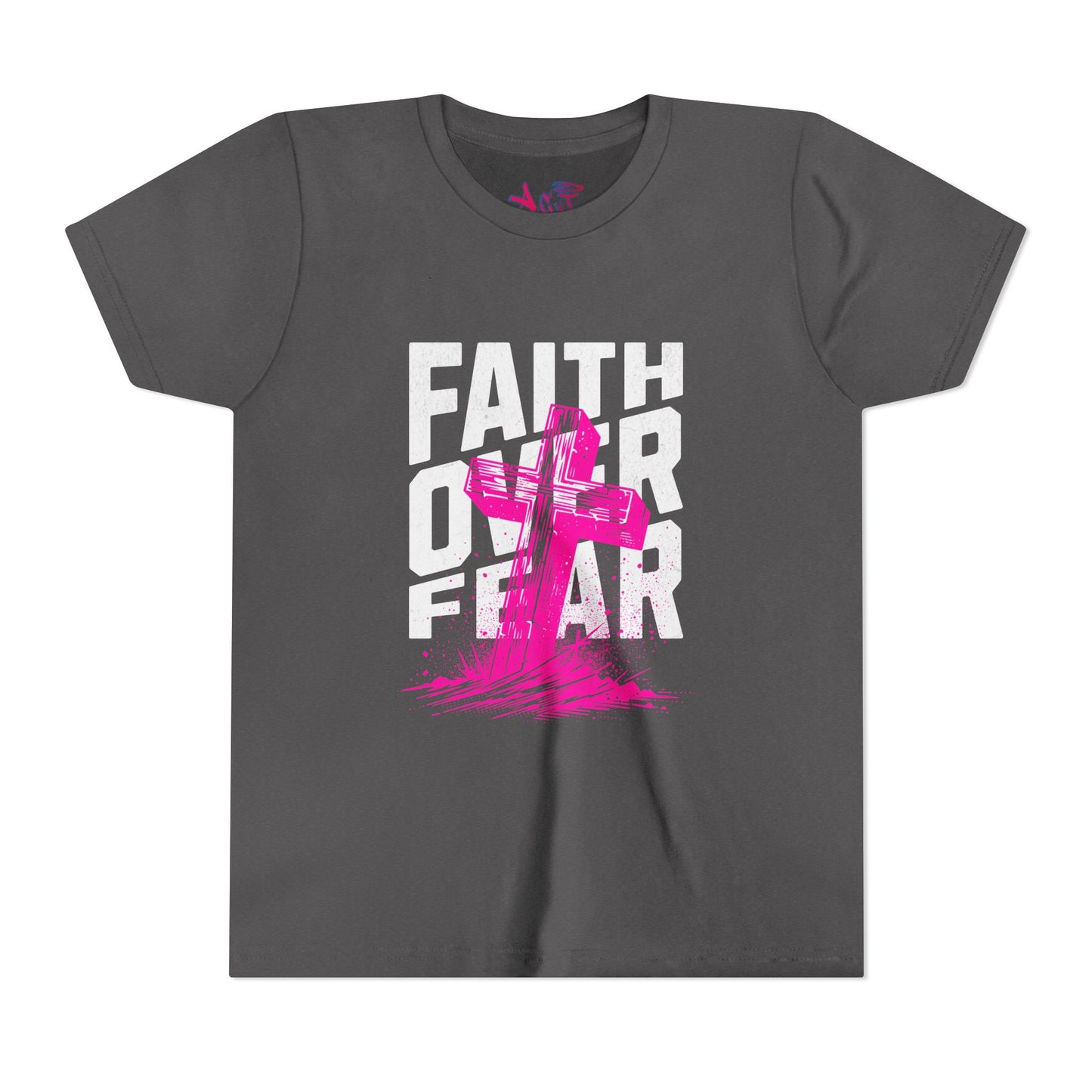 Youth Faith Over Fear Short Sleeve Tee