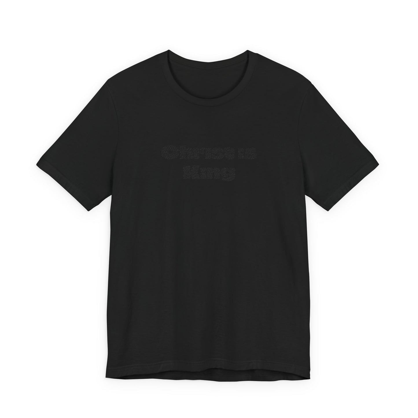 Christ is King Embroidered Unisex Jersey Short Sleeve Tee