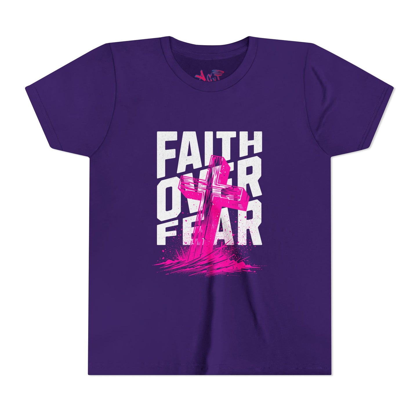 Youth Faith Over Fear Short Sleeve Tee