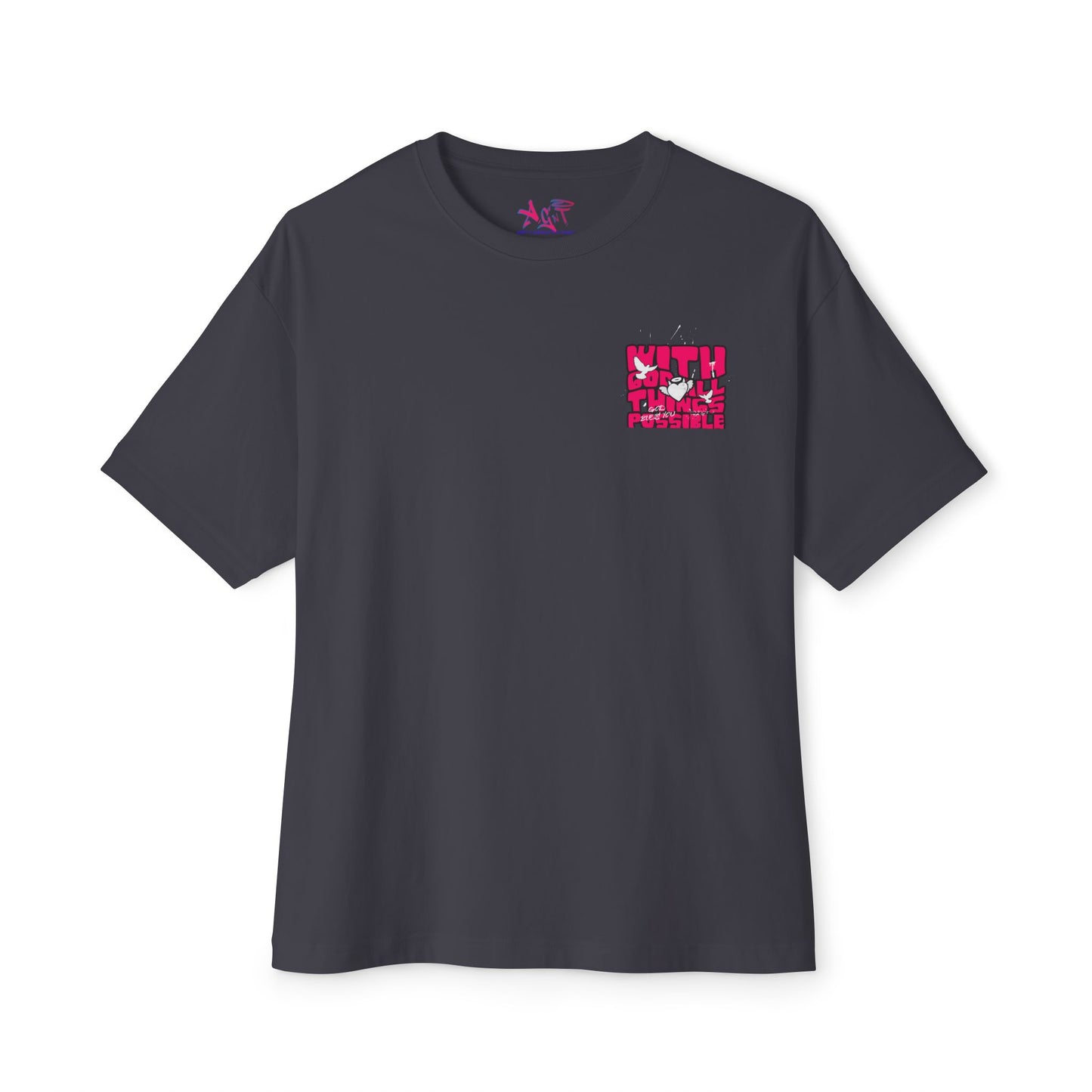 With God! Unisex Oversized Boxy Tee