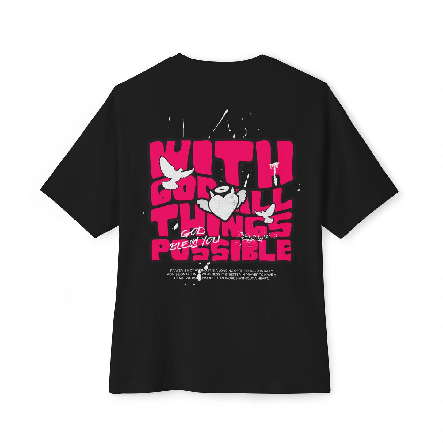 With God! Unisex Oversized Boxy Tee