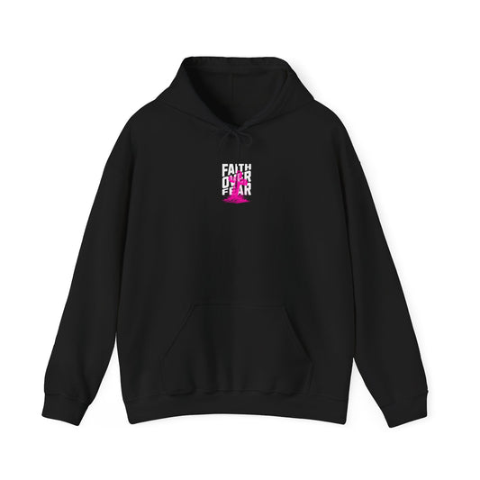 Faith Over Fear back and front Unisex Heavy Blend™ Hooded Sweatshirt
