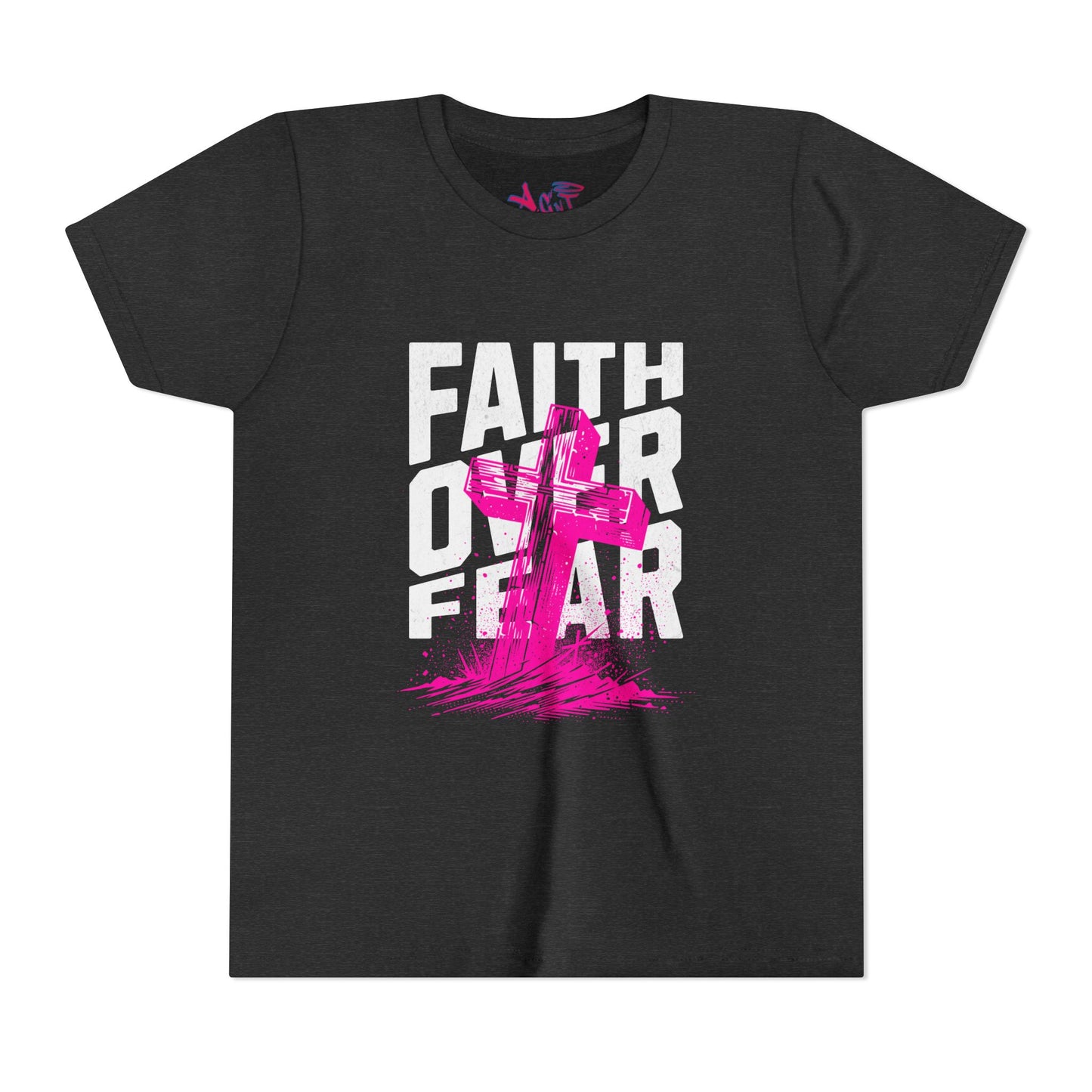 Youth Faith Over Fear Short Sleeve Tee