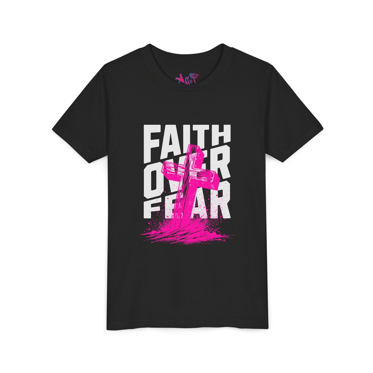 Youth Faith Over Fear Short Sleeve Tee