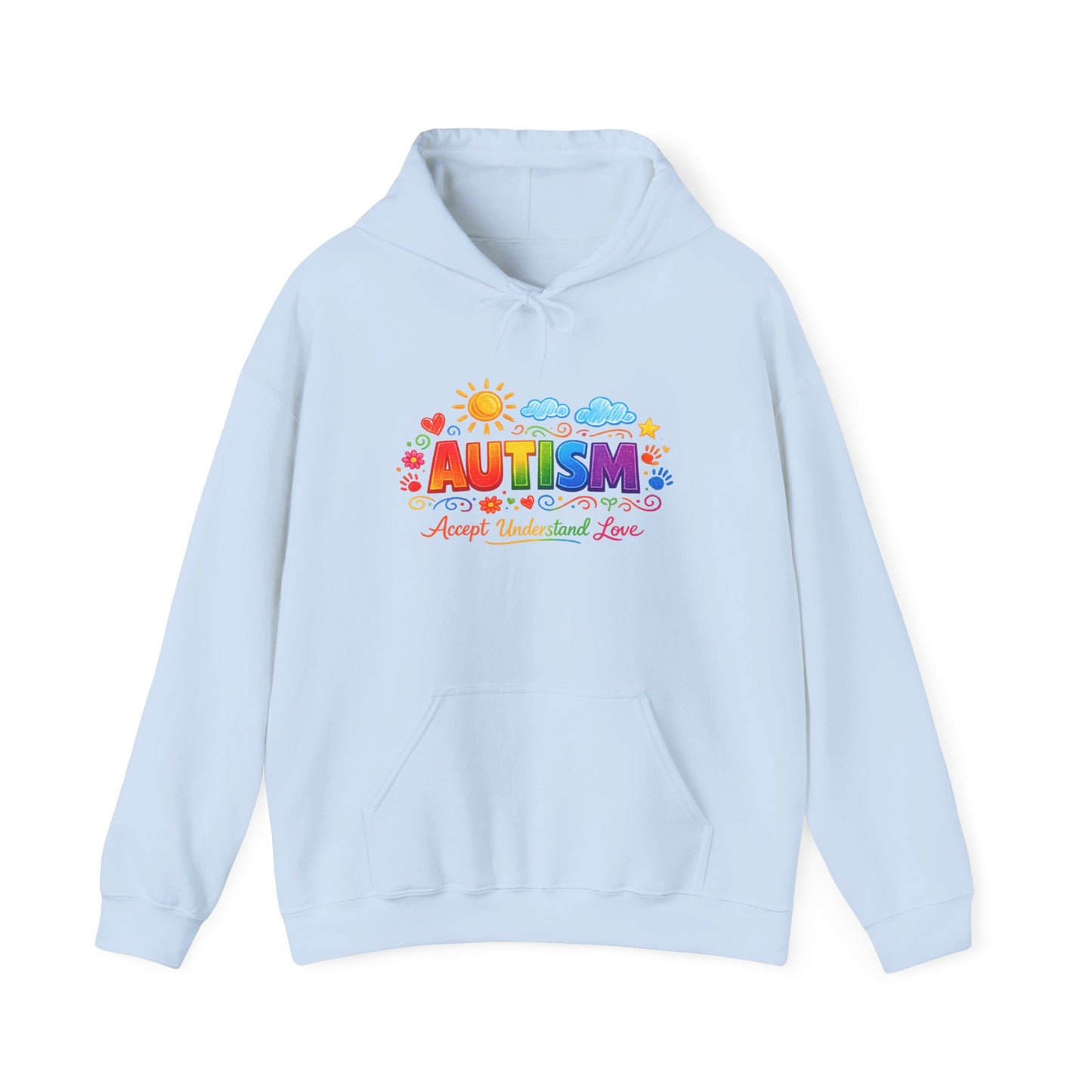 Autism Love Unisex Heavy Blend™ Hooded Sweatshirt