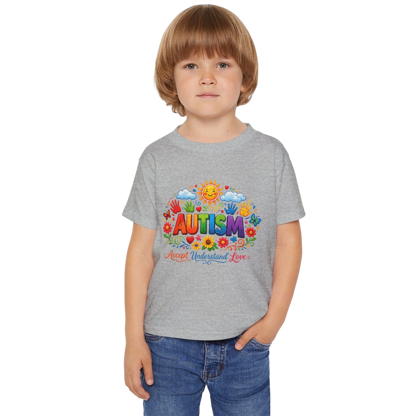 Autism Awareness Love Heavy Cotton™ Toddler T-shirt