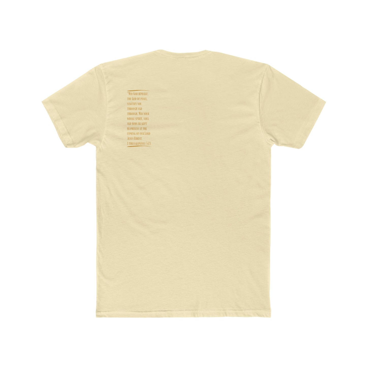 Sanctified Tan Men's Cotton Crew Tee