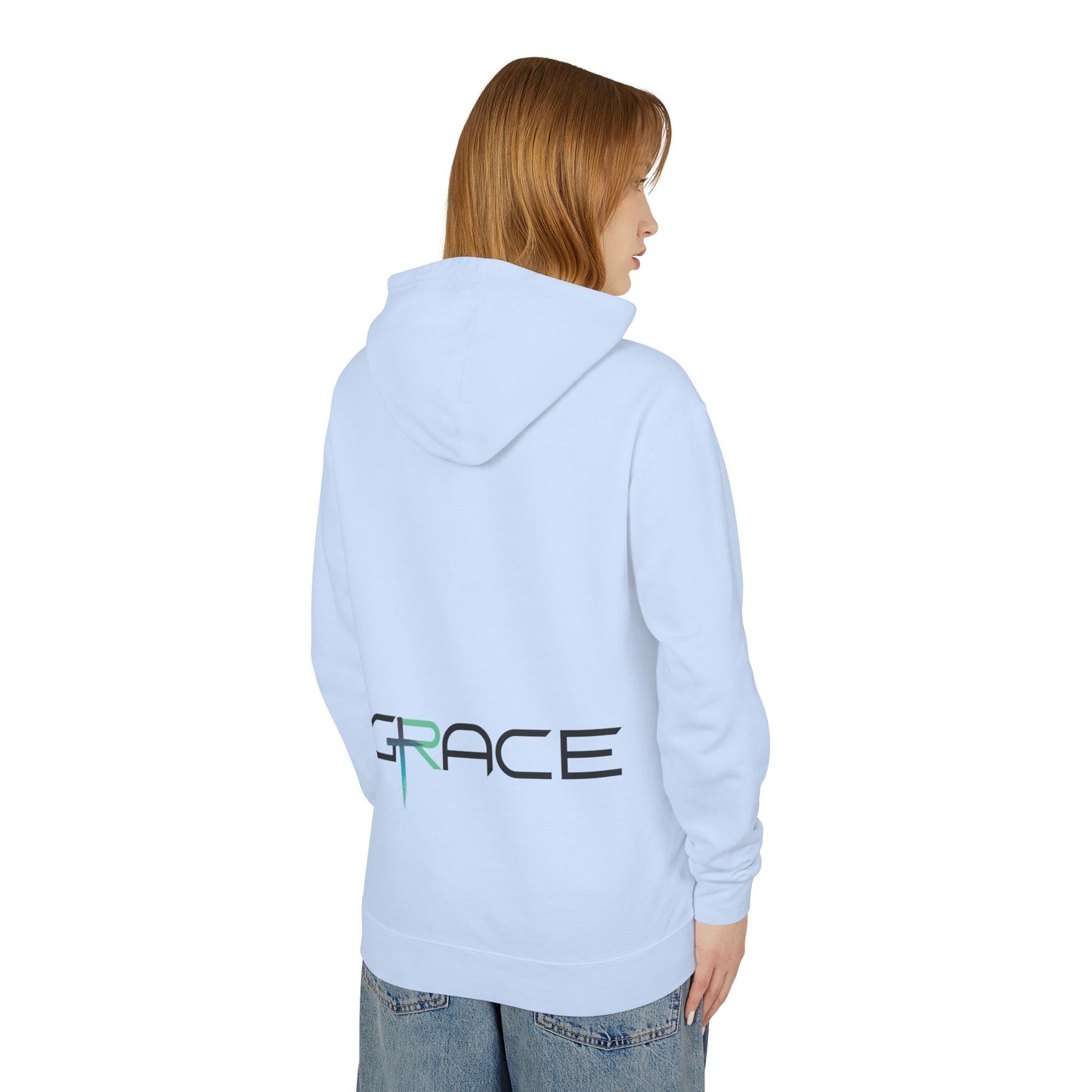 Grace Unisex Lightweight Hooded Sweatshirt