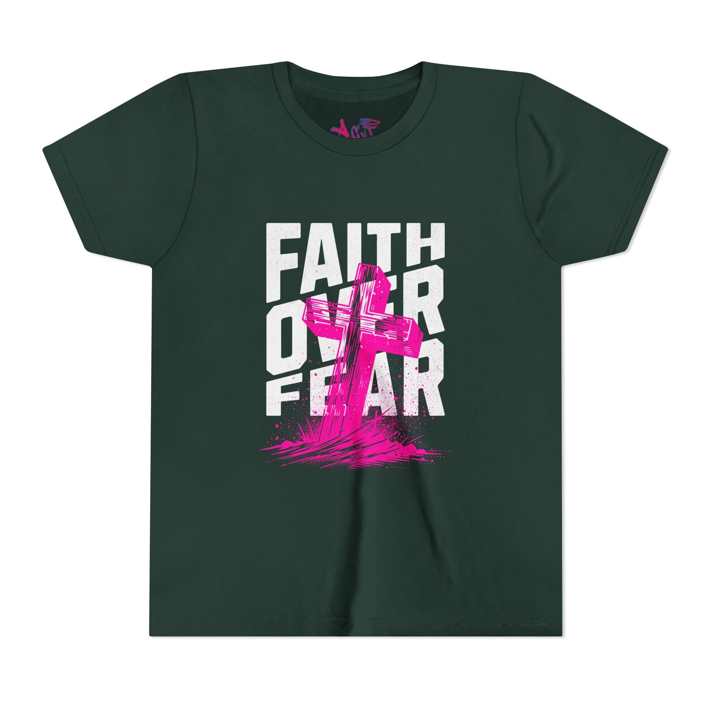 Youth Faith Over Fear Short Sleeve Tee