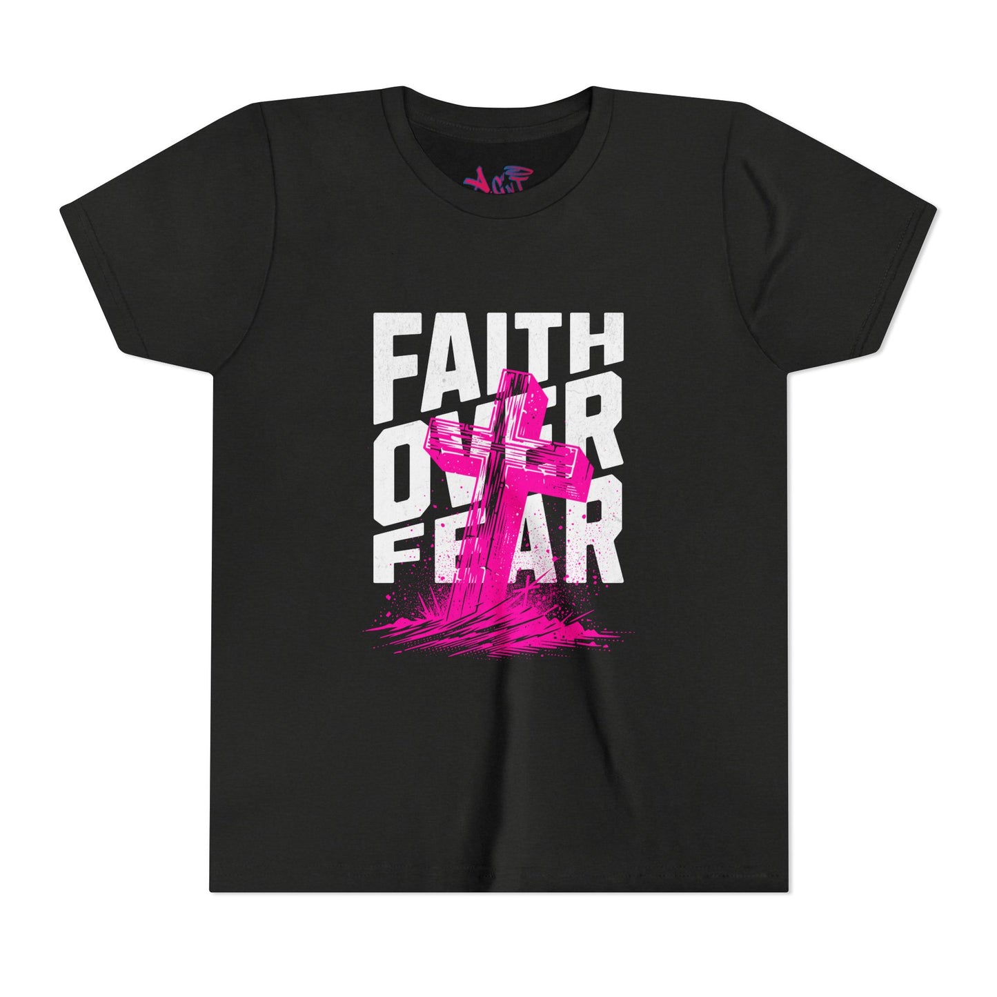 Youth Faith Over Fear Short Sleeve Tee