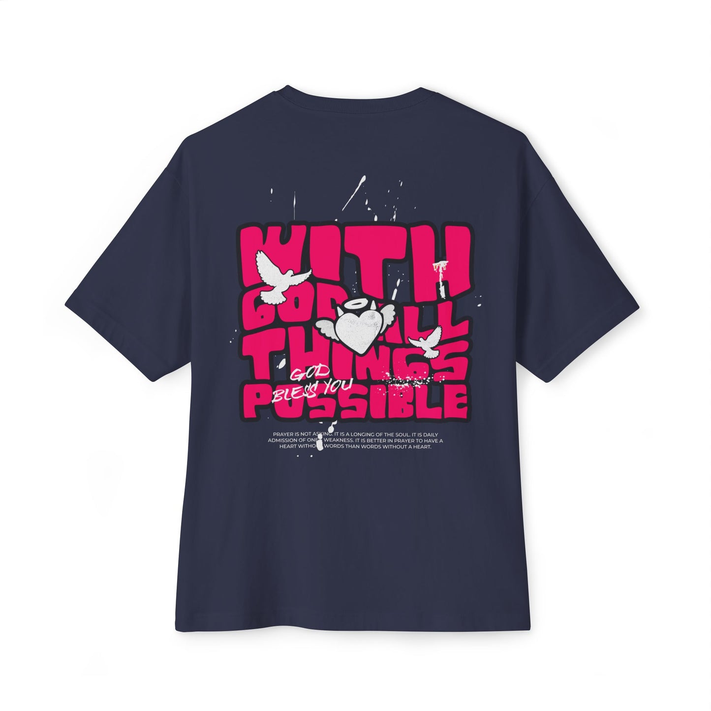 With God! Unisex Oversized Boxy Tee