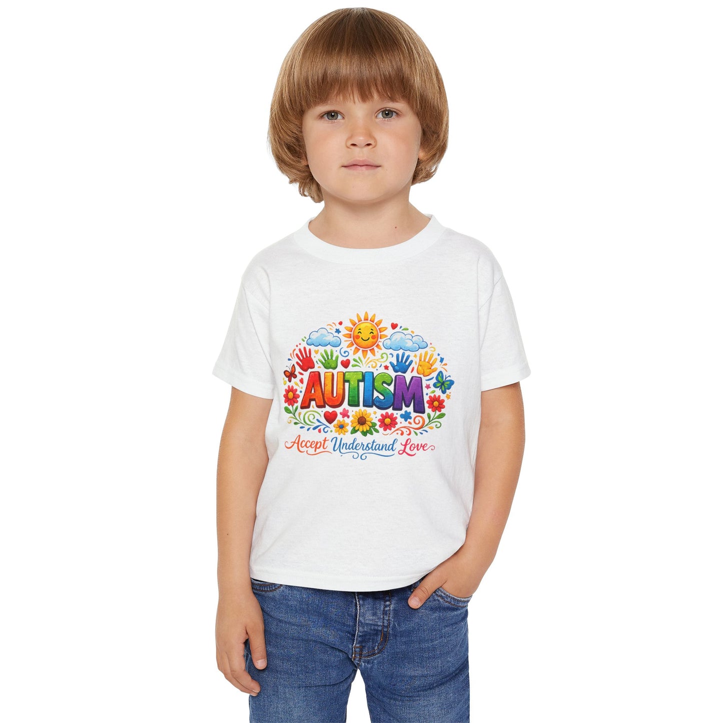 Autism Awareness Love Heavy Cotton™ Toddler T-shirt