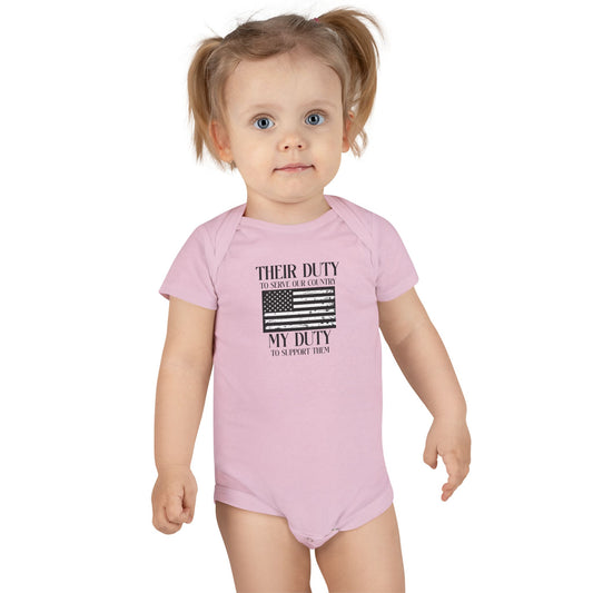 Their Duty Baby Short Sleeve Onesie®