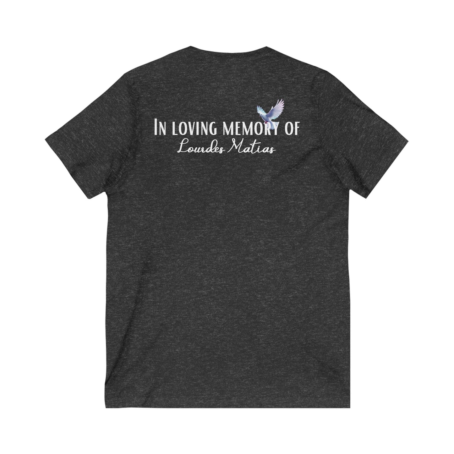 From the inside out Unisex Jersey Short Sleeve V-Neck Tee