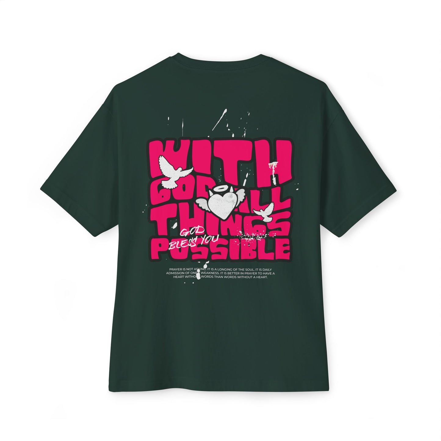 With God! Unisex Oversized Boxy Tee