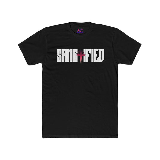 Sanctified WhFrt/BLK Cotton Crew Tee